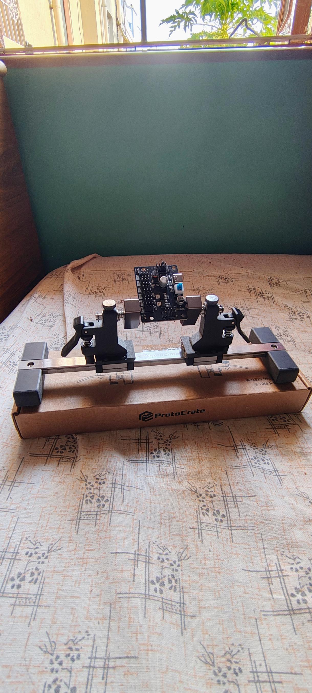 PCB soldering fixture machined jaws - ProtoCrate