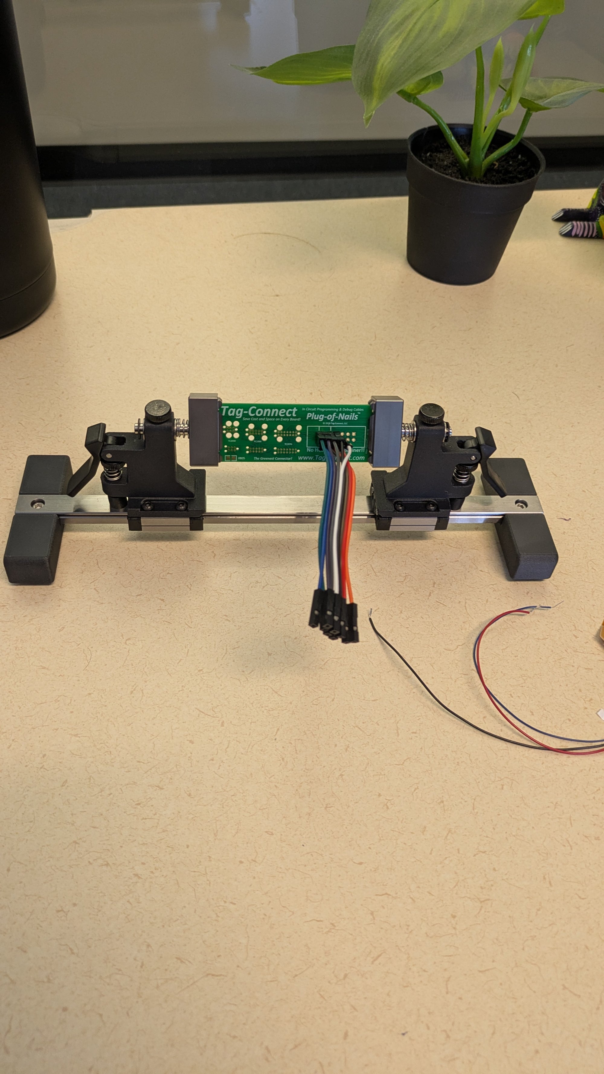 PCB soldering fixture machined jaws - ProtoCrate